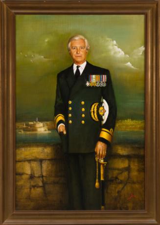 Portrait of Rear Admiral Sir Nigel Cecil, Last Commander of the British Forces in Malta 
