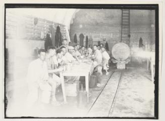 Dockyard Workers during breaktime at Bruno Workshop, Kalkara