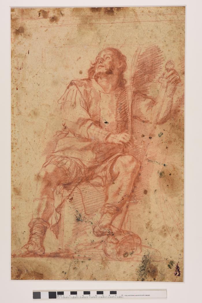 Study for the Knight of Malta  Fra Alerano Parpaglia (R.) / St John the Baptist Beheaded (V.)