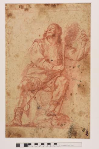 Study for the Knight of Malta  Fra Alerano Parpaglia (R.) / St John the Baptist Beheaded (V.)