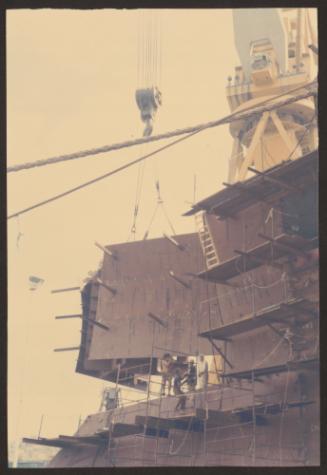 Ship "Skyron" during repairs at Malta Drydocks