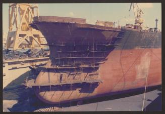 Ship "Skyron" finishing off the steel work at Malta Drydocks