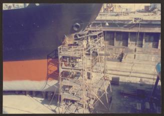 Bulbous bow repairs on Ship "Balsa 22" at Malta Drydocks