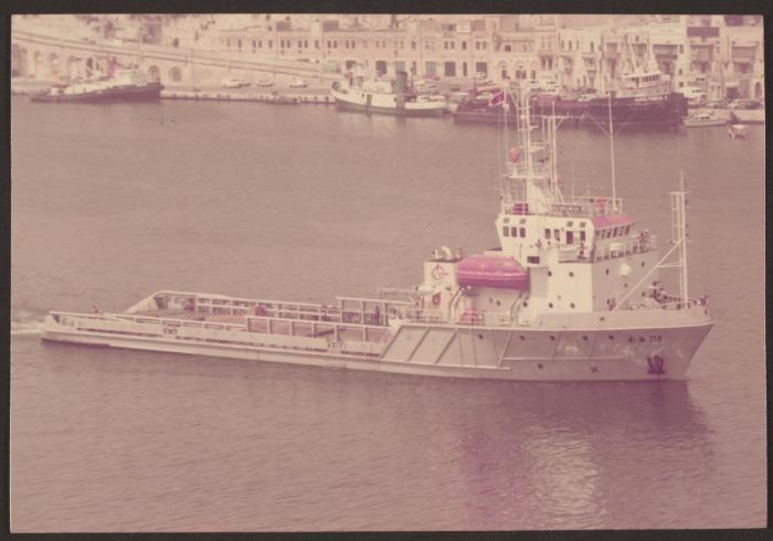 Malta Drydocks Newbuiling supply ship for China at Malta Drydocks