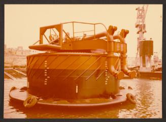 SBM Buoy after launching from Melita Slip at Malta Drydocks