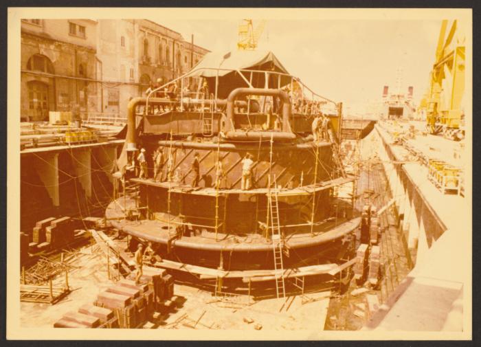 SBM Buoy under construction at Malta Drydocks