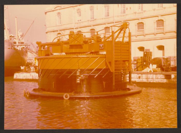 SBM Buoy after launching from Melita Slip at Malta Drydocks