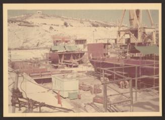 Erection of newbuilding ships at Malta Drydocks