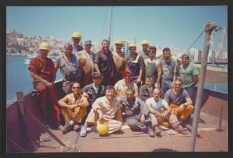 Yacht "Atlantide" at Manoel Island Yacht Yard (Malta) - reconstruction great work force nothing but the best.