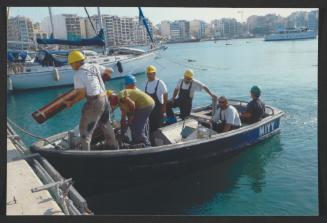 Back to Shore at Manoel Island Yacht Yard (Malta) from a Yacht at Anchor