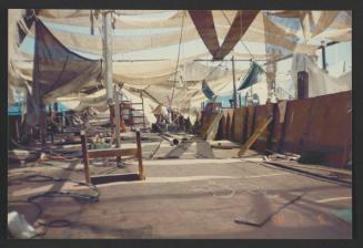 Yacht "Atlantide" at Manoel Island Yacht Yard (Malta) -  main deck completion.