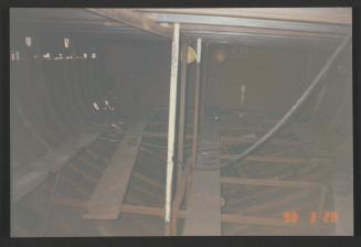 Yacht "Atlantide" at Manoel Island Yacht Yard (Malta) -  bow section nearing completion.