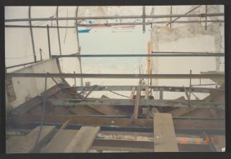 Yacht "Atlantide" under cover on slipway no4  at Manoel Island Yacht Yard (Malta).