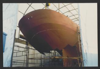 Yacht "Atlantide" at Manoel Island Yacht Yard (Malta) -  Various works in-hand progressing