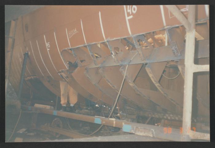 Yacht "Atlantide" at Manoel Island Yacht Yard (Malta) -  Various works in-hand progressing