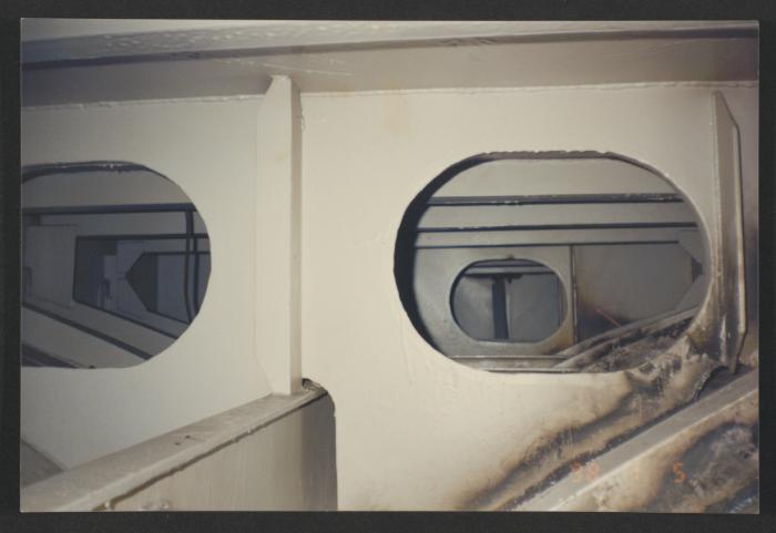 Yacht "Atlantide" at Manoel Island Yacht Yard (Malta) -  internal fuel tank alterations after Lloyd's surveyor instructions.