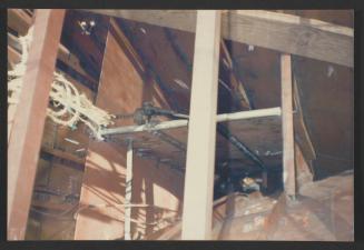 Yacht "Atlantide" at Manoel Island Yacht Yard (Malta) -  chain locker mid plate section being fitted.