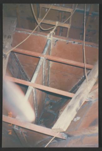 Yacht "Atlantide" at Manoel Island Yacht Yard (Malta) -  chain locker construction.