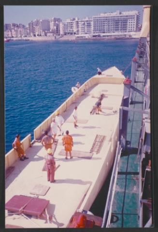 Manoel Island Yacht Yard (Malta) - Preparation of "Atlantide" for Shipping