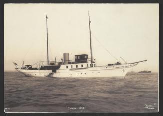 Card Cover Photo Yacht "Caleta" 1930