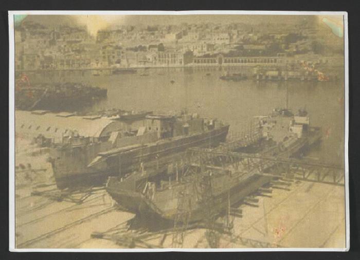 Manoel Island Yacht Yard (Malta)  photo showing slipways during the time circa 50