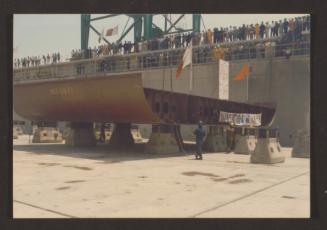 Hull 168 Hull Bottom Building Block D4 in Malta Shipbuilding (MSCL) Marsa dock commemoration ceremony