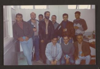 Joe Bartolo and group of Malta Shipbuilding (MSCL) employees at Malta Shipbuilding (MSCL) office