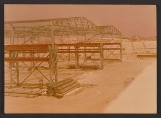 Malta Shipbuilding (MSCL) main fabrication shop during construction