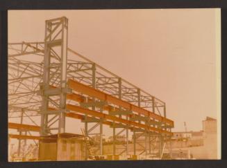 Malta Shipbuilding (MSCL) main fabrication shop during construction