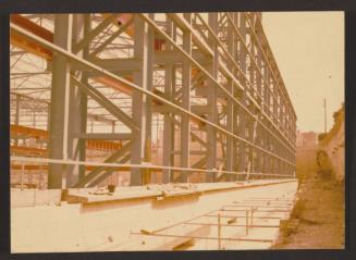 Malta Shipbuilding (MSCL) main fabrication shop during construction