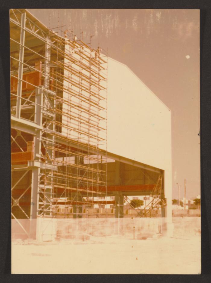 Malta Shipbuilding (MSCL) main fabrication shop during construction