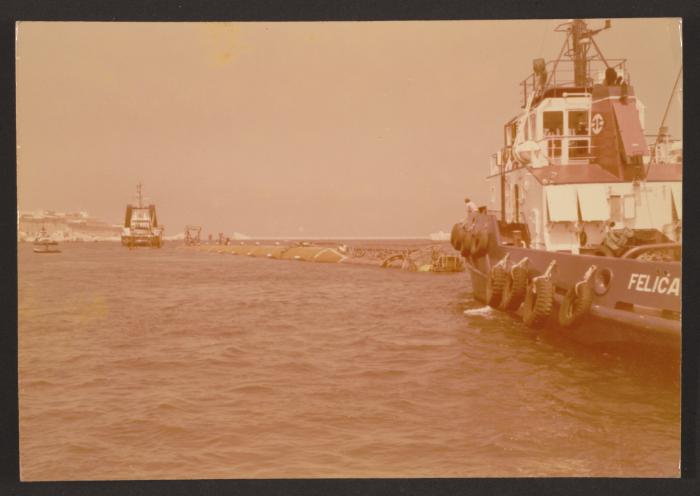 SBM "TAZERKA" Project - Submerged octagonal base structure fabricated in No 7 Dock at Malta Drydocks