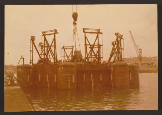 SBM "TAZERKA" Project - Submerged octagonal base structure fabricated in No 7 Dock at Malta Drydocks