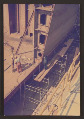 Malta Shipbuilding (MSCL) Construction of Russian vessel Hull 167 in dock