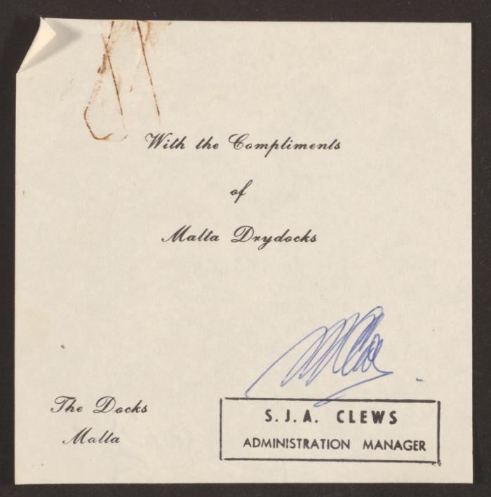 Malta Drydocks Internal memo Management List