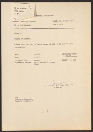 Malta Drydocks Miscellaneous Internal Notices