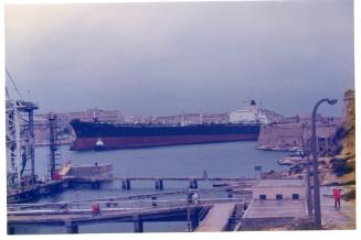 Malta Drydocks photo during the Conversion of m/t "Northia" to FPSO "IKDAM"