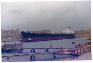 Malta Drydocks photo during the Conversion of m/t "Northia" to FPSO "IKDAM"