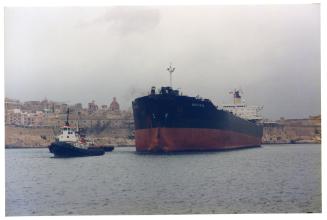 Malta Drydocks photo during the Conversion of m/t "Northia" to FPSO "IKDAM"