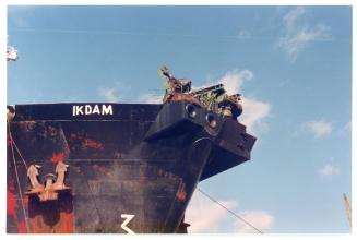 Malta Drydocks photo during the Conversion of m/t "Northia" to FPSO "IKDAM"