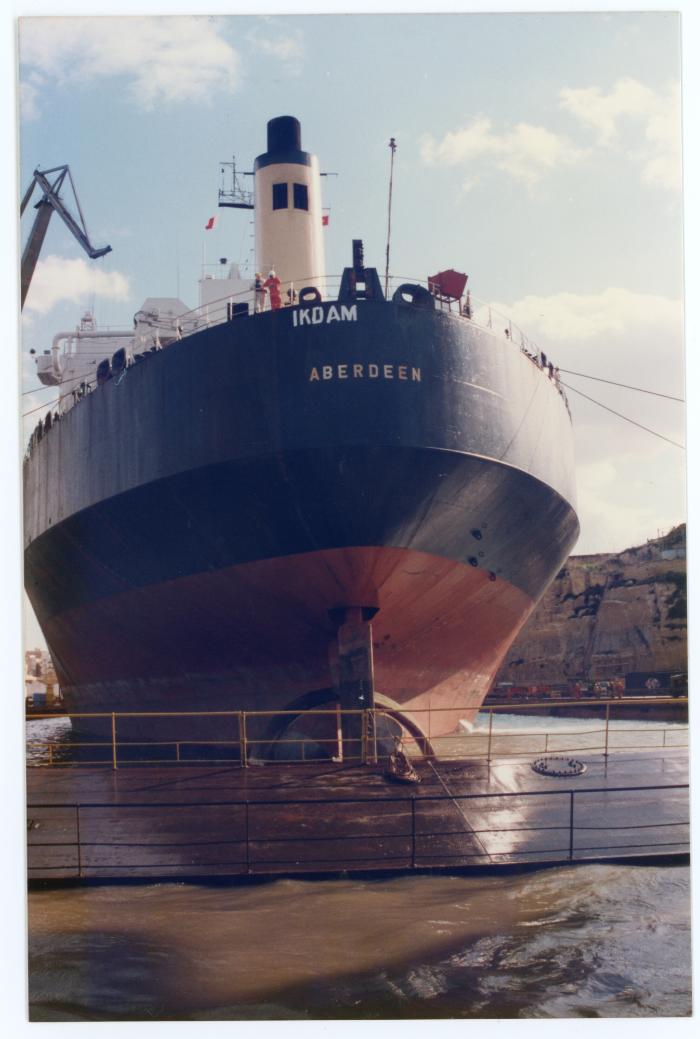 Malta Drydocks photo during the Conversion of m/t "Northia" to FPSO "IKDAM"