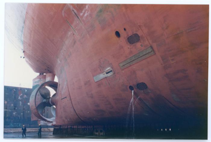 Malta Drydocks photo during the Conversion of m/t "Northia" to FPSO "IKDAM"