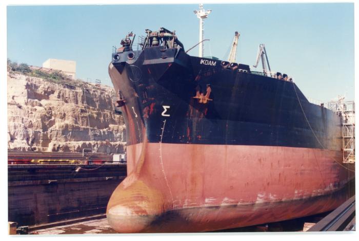 Malta Drydocks photo during the Conversion of m/t "Northia" to FPSO "IKDAM"