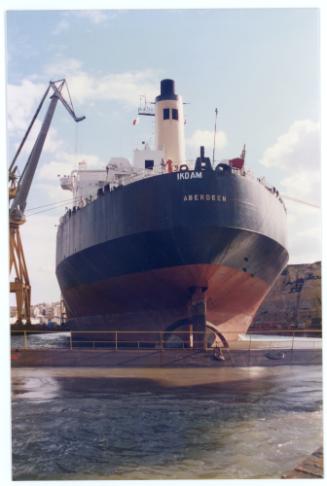 Malta Drydocks photo during the Conversion of m/t "Northia" to FPSO "IKDAM"