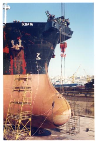 Malta Drydocks photo during the Conversion of m/t "Northia" to FPSO "IKDAM"