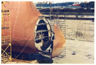 Malta Drydocks photo during the Conversion of m/t "Northia" to FPSO "IKDAM"