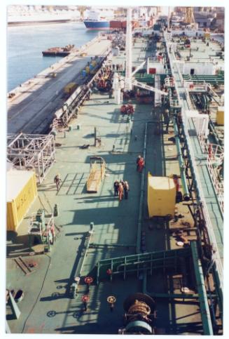 Malta Drydocks photo during the Conversion of m/t "Northia" to FPSO "IKDAM"