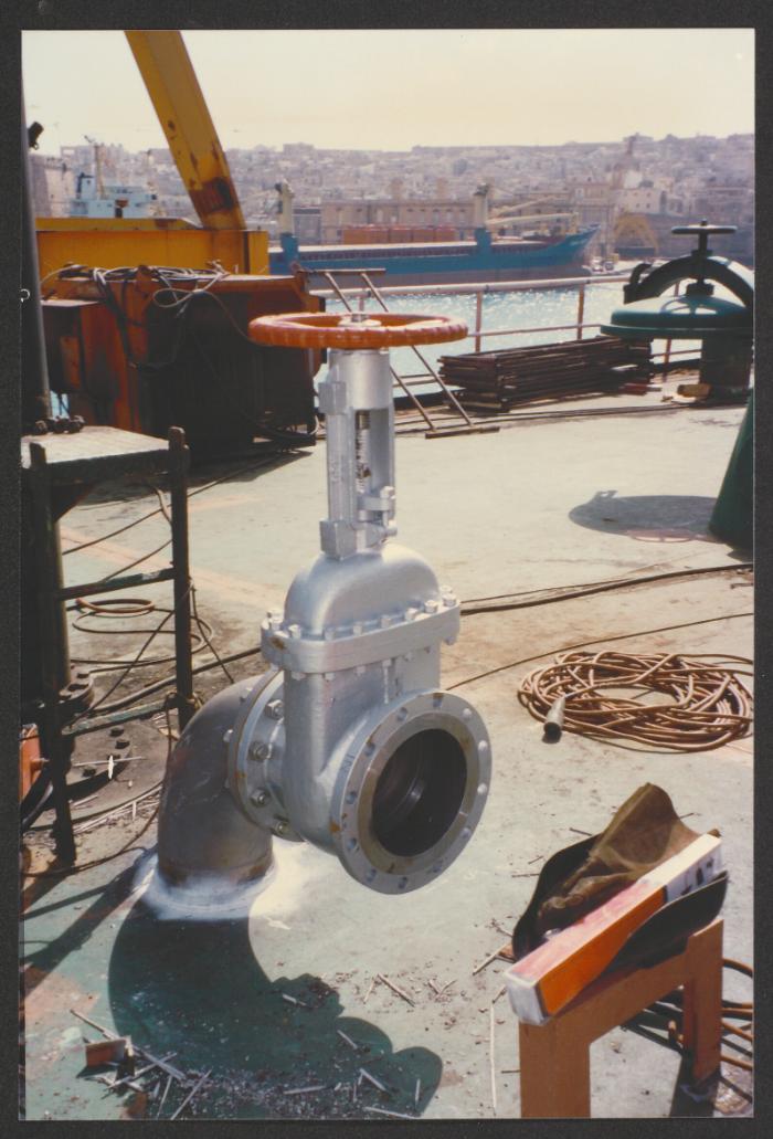 Malta Drydocks photo during the Conversion of m/t "Northia" to FPSO "IKDAM"