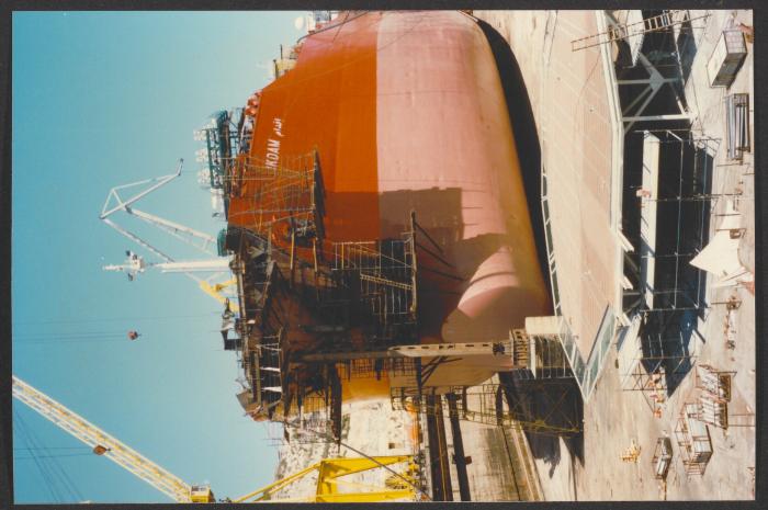 Malta Drydocks photo during the Conversion of m/t "Northia" to FPSO "IKDAM"