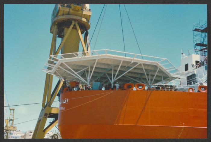 Malta Drydocks photo during the Conversion of m/t "Northia" to FPSO "IKDAM"